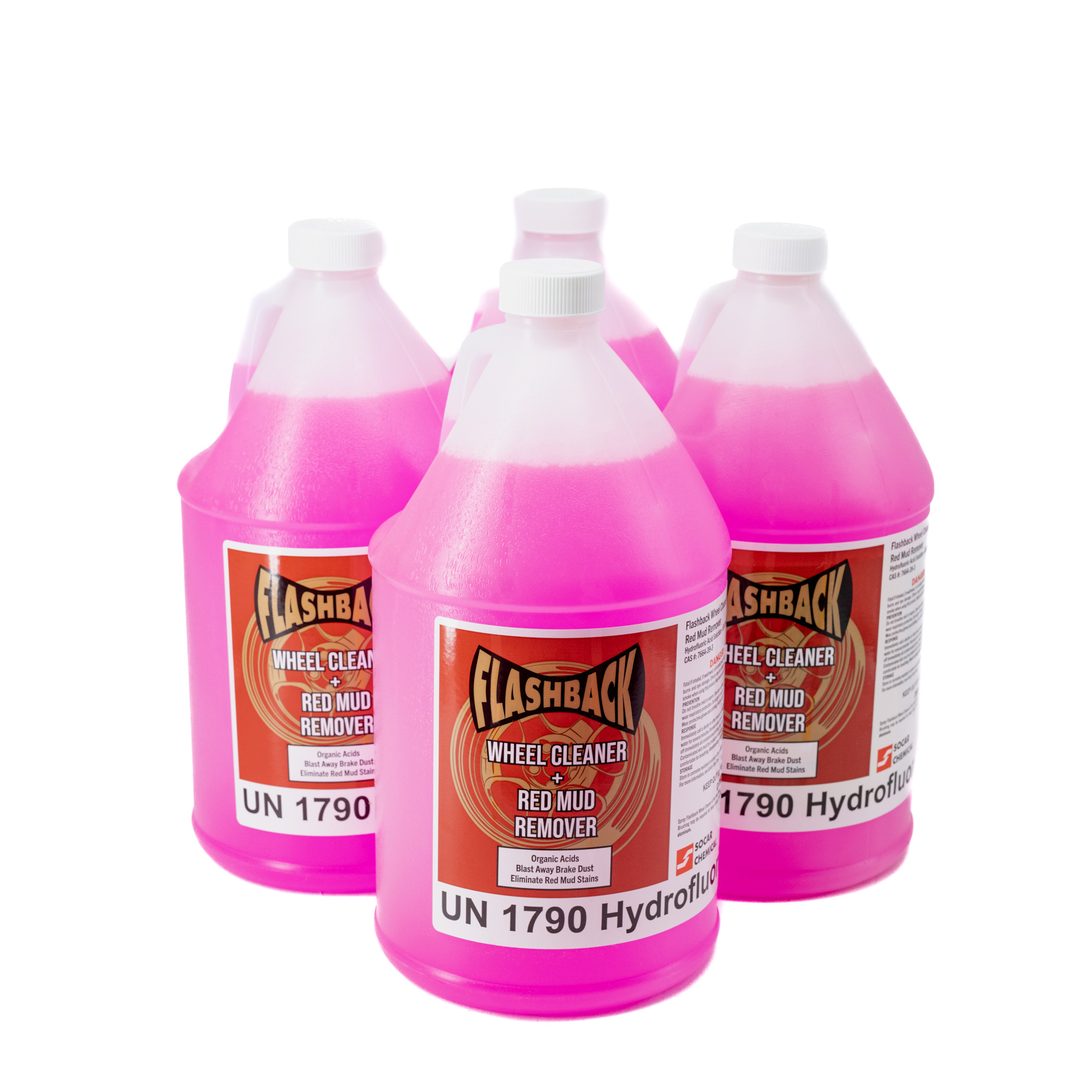 SOCAR Flashback Wheel Cleaner - 4 Gal., Mud/Rust Stain Remover, Model# SCO-FB-4